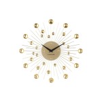 KARLSSON Wanduhr Sunburst Medium Gold, Stahl, 30x4 cm (DxT), exkl. 1xAA Batterie