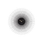 KARLSSON Horloge murale Peony Ø 45 cm, Noir