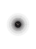 KARLSSON Horloge murale Peony Ø 45 cm, Noir