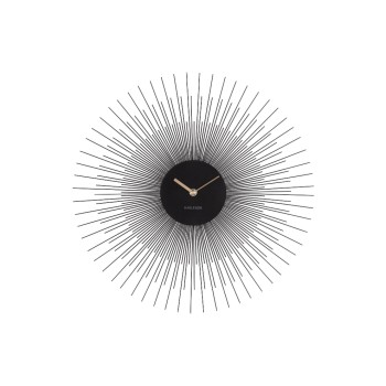 KARLSSON Horloge murale Peony Ø 45 cm, Noir KARLSSON Horloge murale Peony Ø 45 cm, Noir