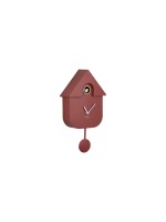 KARLSSON Wanduhr Kuckuck, red, 41x 8.5 x 21.5cm, Exkl. 3 x AA Batterien