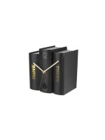 KARLSSON Wanduhr Book, 20x20x15 cm, Exkl. 1xAA Batterie, black 