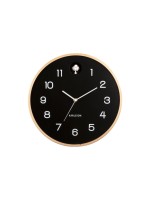 KARLSSON Wanduhr Natural Cuckoo, 31.5x6cm, exkl. 1xAA u. 2xLR14, black 