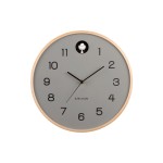 KARLSSON Horloge murale Natural Cuckoo 31,5 cm, Gris