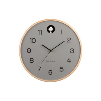 KARLSSON Horloge murale Natural Cuckoo 31,5 cm, Gris KARLSSON Horloge murale Natural Cuckoo 31,5 cm, Gris