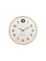 KARLSSON Wanduhr Natural Cuckoo, 31.5x6cm, exkl. 1xAA u. 2xLR14, white