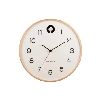 KARLSSON Horloge murale Natural Cuckoo 31,5 cm, Blanc KARLSSON Horloge murale Natural Cuckoo 31,5 cm, Blanc