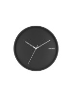KARLSSON Wanduhr Hue, 40x4.5cm, exkl. 1AA, Black