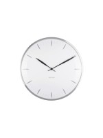 KARLSSON Wanduhr Leaf, 40x4cm, exkl 1xAA, white