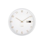 KARLSSON Horloge murale Data Flip 30 cm, Blanc