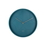 KARLSSON Wanduhr Echelon, 40x4.5cm, exkl. 1xAA, Dark Blue