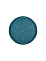 KARLSSON Wanduhr Echelon, 40x4.5cm, exkl. 1xAA, Dark Blue
