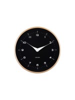 KARLSSON Wanduhr Osado Dome, 30x4.3cm, exkl 1xAA, Black