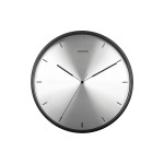 KARLSSON Wanduhr Finesse, 40x6cm, exkl. 1xAA, silver/Black