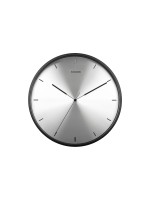 KARLSSON Wanduhr Finesse, 40x6cm, exkl. 1xAA, silver/Black