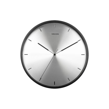 KARLSSON Wanduhr Finesse, 40x6cm, exkl. 1xAA, silver/Black KARLSSON Wanduhr Finesse, 40x6cm, exkl. 1xAA, silver/Black