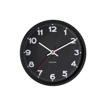KARLSSON Horloge murale New Classic Small 20 cm, Noir KARLSSON Horloge murale New Classic Small 20 cm, Noir