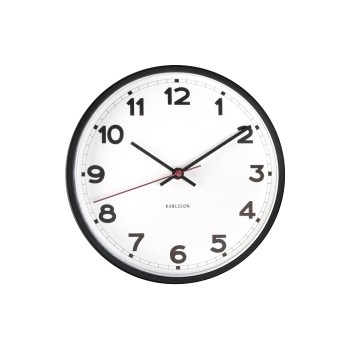 KARLSSON Horloge murale New Classic Small 20 cm, Noir/Blanc KARLSSON Horloge murale New Classic Small 20 cm, Noir/Blanc