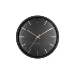 KARLSSON Horloge murale Globe 40 cm, Noir