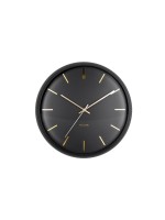 KARLSSON Wanduhr Globe, 40x12cm, exkl. 1xAA, Black