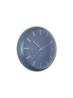 KARLSSON Wanduhr Globe, 40x12cm, exkl. 1xAA, Dark Blue