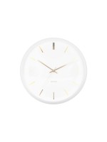 KARLSSON Wanduhr Globe, 40x12cm, exkl. 1xAA, White