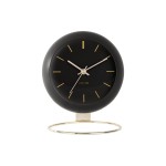 KARLSSON Horloge de bureau Globe 25 cm, Noir