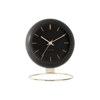 KARLSSON Tischuhr Globe, 21x25x14cm, exkl. 1xAA, Black KARLSSON Tischuhr Globe, 21x25x14cm, exkl. 1xAA, Black