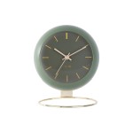 KARLSSON Tischuhr Globe, 21x25x14cm, exkl. 1xAA, Moss Green