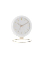 KARLSSON Horloge de bureau Globe 25 cm, Blanc