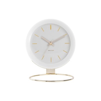 KARLSSON Tischuhr Globe, 21x25x14cm, exkl. 1xAA, White KARLSSON Tischuhr Globe, 21x25x14cm, exkl. 1xAA, White