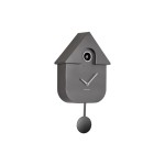 KARLSSON Horloge murale Modern Cuckoo Metallic Dark grey