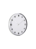 KARLSSON Horloge murale Shiny Dots White / Silver
