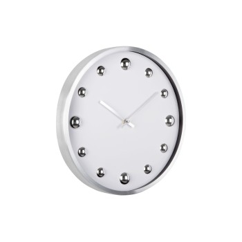 KARLSSON Horloge murale Shiny Dots White / Silver KARLSSON Horloge murale Shiny Dots White / Silver