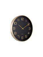 KARLSSON Wanduhr Elegance Glow, Exkl. 1 x AA Batterie, Black