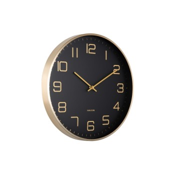 KARLSSON Wanduhr Elegance Glow, Exkl. 1 x AA Batterie, Black KARLSSON Wanduhr Elegance Glow, Exkl. 1 x AA Batterie, Black