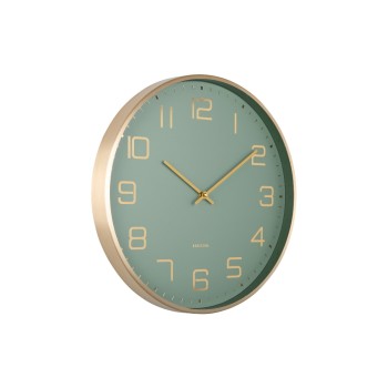 KARLSSON Wanduhr Elegance Glow, Exkl. 1 x AA Batterie, Jungle green KARLSSON Wanduhr Elegance Glow, Exkl. 1 x AA Batterie, Jungle green