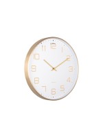 KARLSSON Wanduhr Elegance Glow, Exkl. 1 x AA Batterie, White
