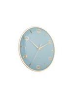 KARLSSON Wanduhr Sienna Glow, Exkl. 1 x AA Batterie, Misty Blue