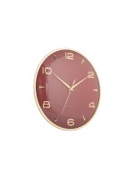 KARLSSON Wanduhr Sienna Glow, Exkl. 1 x AA Batterie, Red ochre