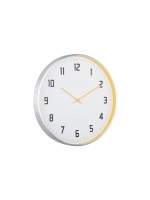 KARLSSON Wanduhr Sporty, Exkl. 1 x AA Batterie, Bright yellow