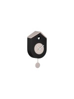 KARLSSON Horloge murale Coucou Grato 17.5 x 33.2, noir/gris