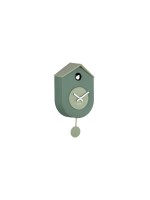 KARLSSON Horloge murale Coucou Grato 17.5 x 33.2, vert jungle/jade
