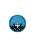 KARLSSON Kinder Wanduhr Kuh, Wall clock Peekaboo Cow blue