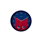 KARLSSON Horloge murale Chat Ø 30.8 cm, Bleu foncé