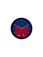 KARLSSON Horloge murale Chat Ø 30.8 cm, Bleu foncé