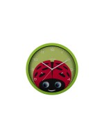 KARLSSON Kinder Wanduhr Hase, Wall clock Peekaboo Bunny dark green