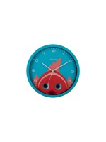 KARLSSON Kinder Wanduhr Goldfisch, Wall clock Peekaboo Goldfish light blue