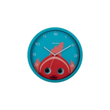 KARLSSON Kinder Wanduhr Goldfisch, Wall clock Peekaboo Goldfish light blue KARLSSON Kinder Wanduhr Goldfisch, Wall clock Peekaboo Goldfish light blue