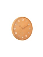 KARLSSON Wanduhr Orgullo, Exkl. 1xAA Batterie, Ochre yellow